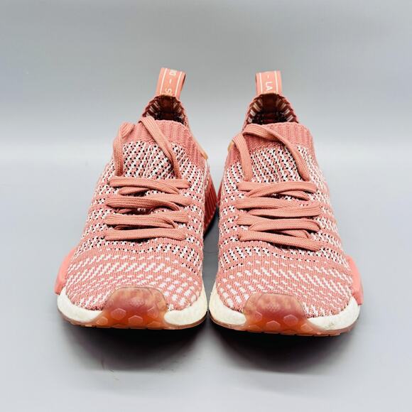 Adidas Shoes Womens 5.5 Pink White NMD R1 PK Primeknit Boost Running Sneakers - Picture 3 of 11